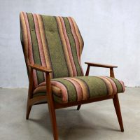 vintage Deense lounge fauteuil arm chair Danish wingback chair