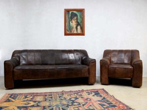 vintage De Sede lounge bank De Sede armchair DS44