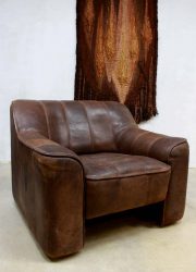 vintageleren fauteuil De Sede DS 44
