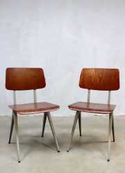Vintage design school chairs Galvanitas S16