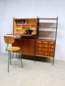 Mid century vintage design wall unit, vintage design wandmeubel