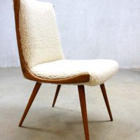 vintage dinner chair sheep skin