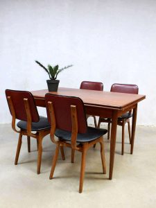 vintage dinner chairs dining set Danish style