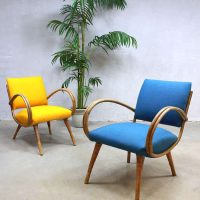 Mid century bamboo lounge chairs lounge fauteuils bamboe