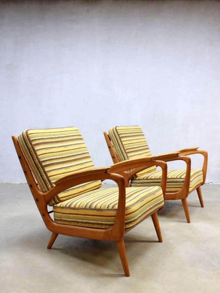 vintage Deense stoel fauteuil lounge chair