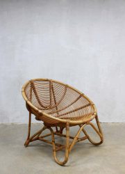 vintage rotan fauteuil stoel Rohe Noordwolde