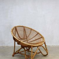 vintage rotan fauteuil stoel Rohe Noordwolde