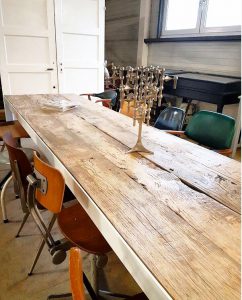 Barnwood tafel eetkamertafel industrieel dinnertable XXL