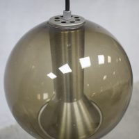 Vintage glazen globe lamp Raak Frank Ligtelijn dutch design