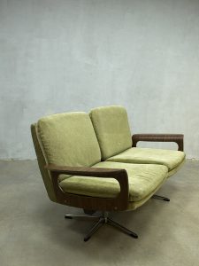 Midcentury vintage design bank sofa Eames era style