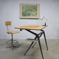 Wim Rietveld Friso Kramer drawing table desk reply industrial fifties design