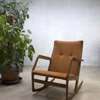 Midcentury design rocking chair Georg Jensen Kubus vintage schommelstoel