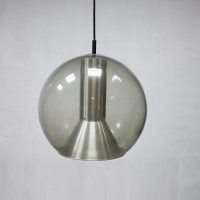 Large globe pendant lamp by Frank Ligtelijn Raak vintage globe