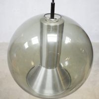Large globe pendant lamp by Frank Ligtelijn for Raak vintage glazen globe lampen