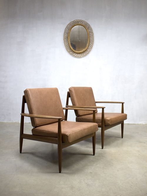 Grete Jalk vintage design lounge chair fauteuil armchair Danish
