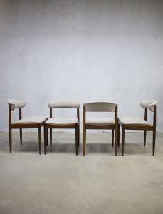 vintage Danish dinner chairs, vintage Deense eetkamerstoelen