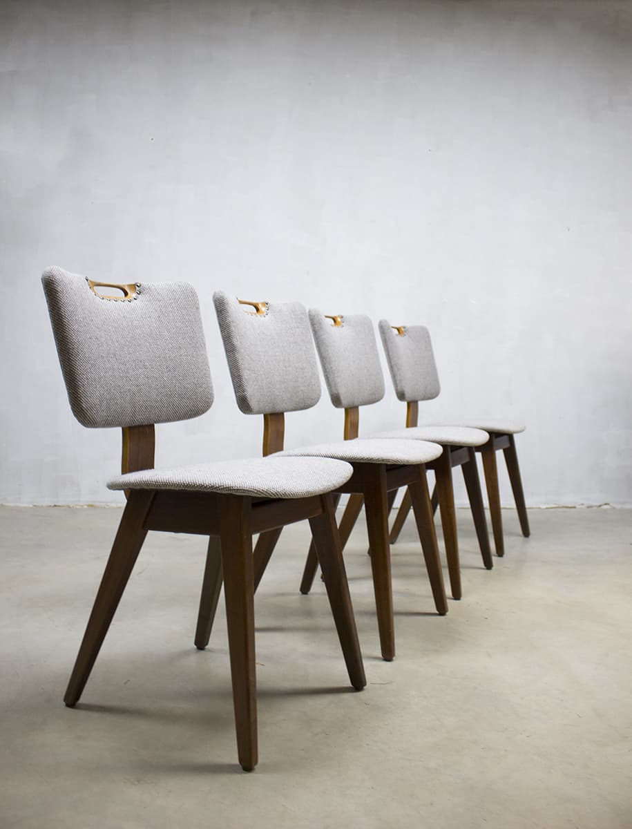 output Inactief verjaardag Vintage plywood eetkamerstoelen, vintage plywood dinner chairs sixties |  Bestwelhip