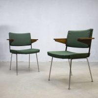 industriële eetkamer stoelen stoel Gispen chairs Dutch design
