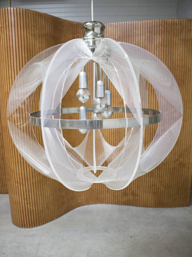 midcentury nylon lamp Paul Secon lamp Sompex
