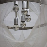 Vintage design nylon draadlamp Paul Secon lamp Sompex