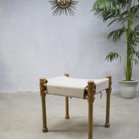 vintage safari chair stool hocker seventies