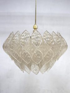 Space age kroonluchter acrylic chandelier pendant lamp ceiling light Kalmar style