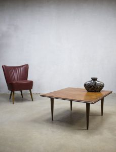 Vintage teak salontafel Webe Dutch design coffee table