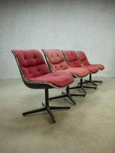 Midcentury vintage design stoel Pollock chair office chair dinner chair Knoll