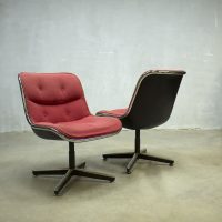 Midcentury vintage design stoel Pollock chair office chair dinner chair Knoll jaren 60 sixties