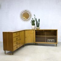 Midcentury vintage design wandkast dressoir cabinet counter