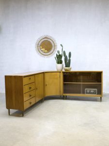 Midcentury vintage design wandkast dressoir cabinet counter