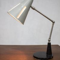 Midcentury Dutch design desk lamp bureaulamp zonneserie H. Busquet Hala Zeist