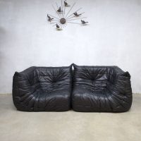 Togo Ligne Roset leather sofa bank hoekelementen vintage design