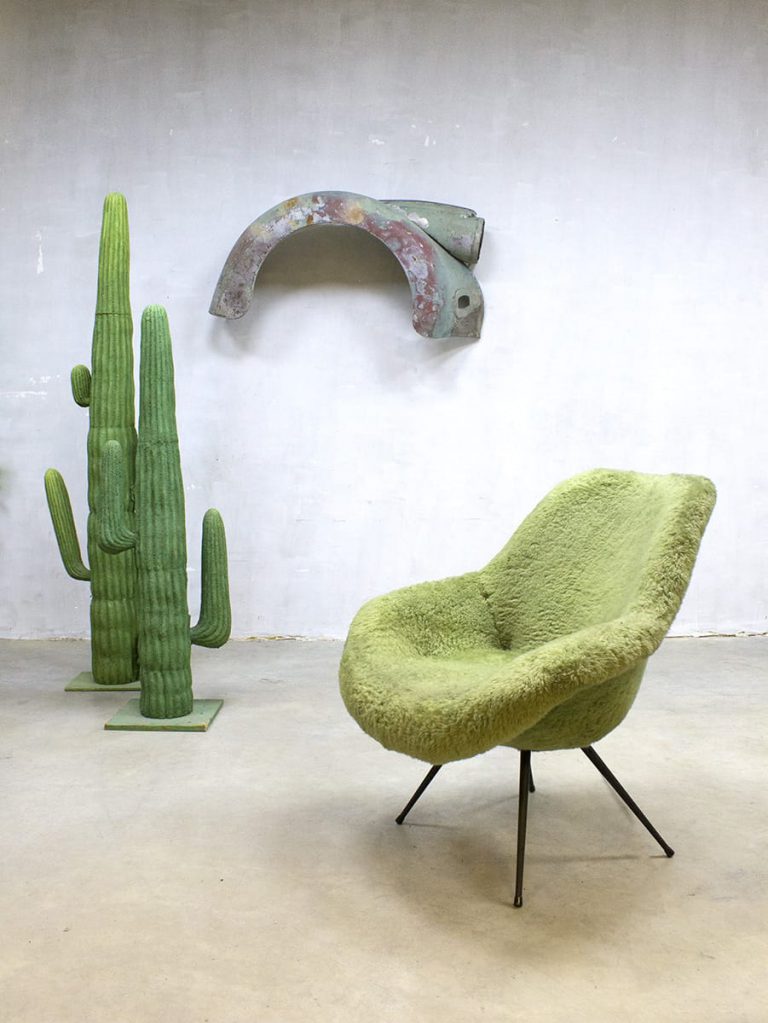 Fifties midcentury lounge chair armchair kuipstoel Eclectic style
