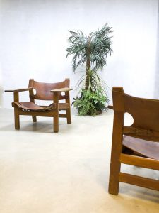 Vintage Borge Mogensen Spanish stool chair modern easy chair