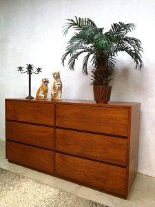 vintage ladenkast Deense stijl, vintage cabinet chest of drawers Danish style