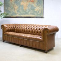 Vintage leather sofa Chesterfield