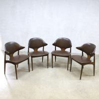 Vintage design cowhorn chairs Mahjongg koehoorn eetkamerstoelen