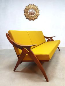 vintage lounge bank sofa De Ster Gelderland Dutch design