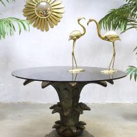Vintage palm table midcentury eetkamertafel Dubai style