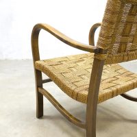 vintage mid century modern rope chair lounge chairs Bas van der Pelt touwstoel