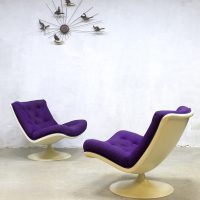 F978 Geoffrey Harcourt vintage stoel fauteuil swivel chai
