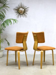 Dutch design dinnerchairs Cor Alons vintage chairs stoelen