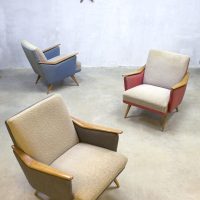 vintage retro lounge chair fauteuil armchair fifties sixties