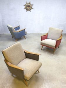 vintage retro lounge chair fauteuil armchair fifties sixties
