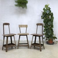 Industriële vintage kruk krukken, Industrial vintage stool barstool