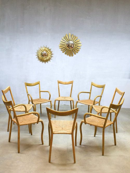 Bamboo design dining chairs Pols Potten