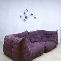 Ligne Roset sofa lounge bank paars purple Michel Ducaroy