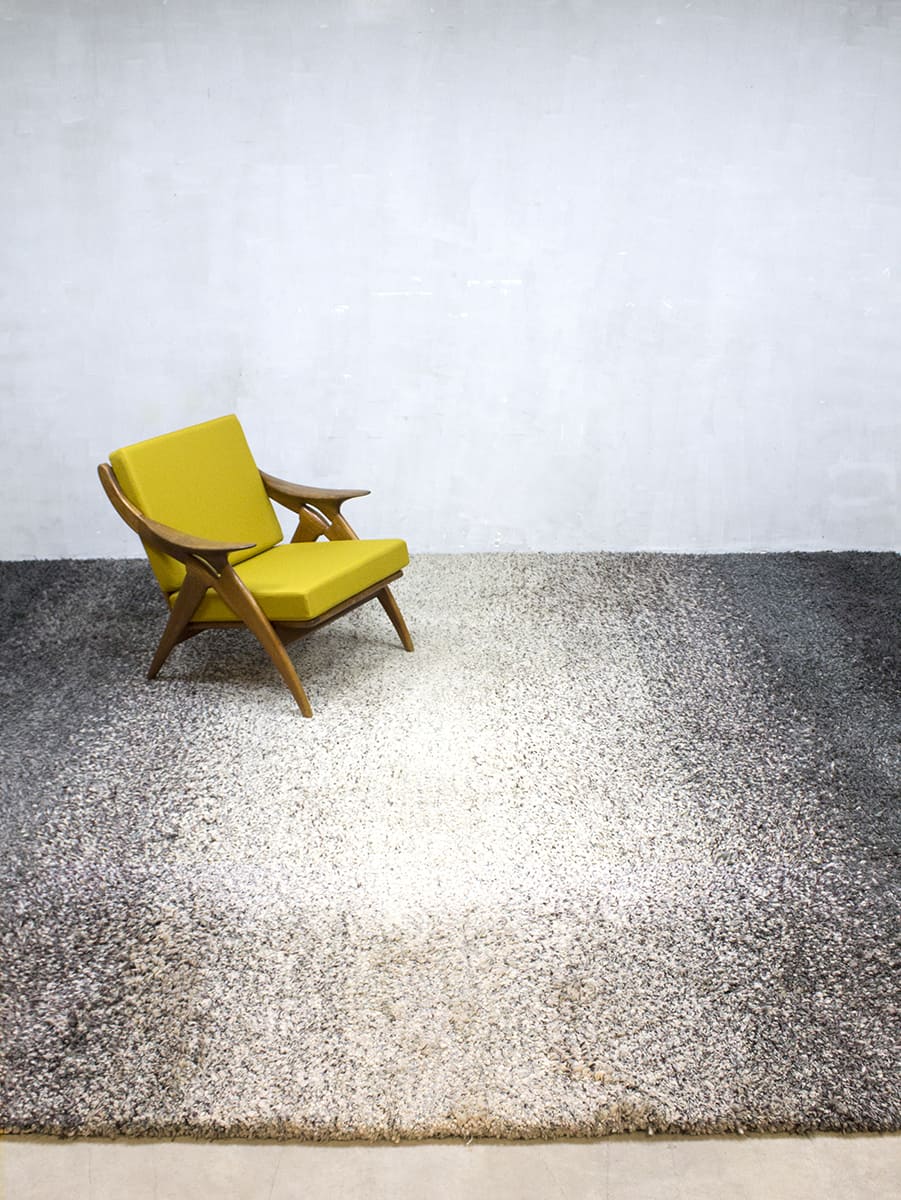 Direct Slecht Draaien Vintage design carpet 70s vloerkleed handgeknoopt tapijt