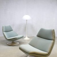 Vintage design Artifort draaifauteuil schelp fauteuil Geoffrey Harcourt